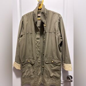 Marsh Landing Chore Barn Jacket Small oversized corduroy trim buttons pockets